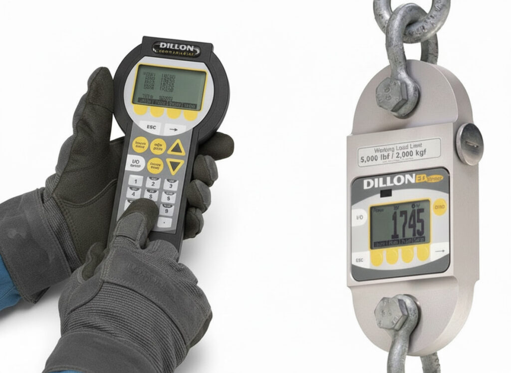New design of Dillon's industrial scale remote user interface enables operation in work gloves